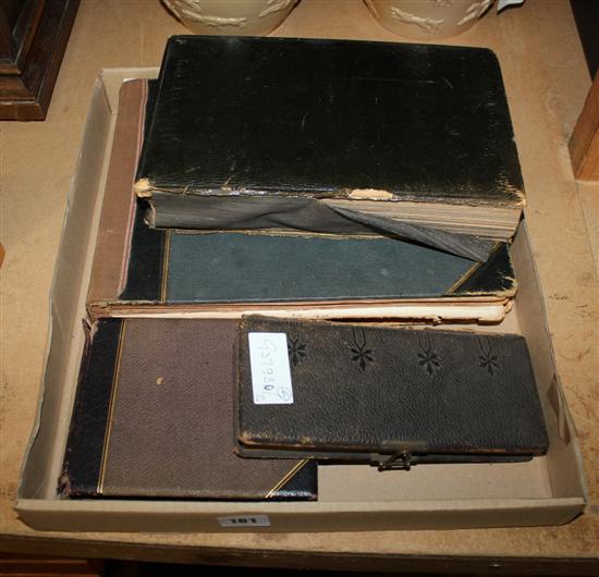 4 leather photograph albums including Malta